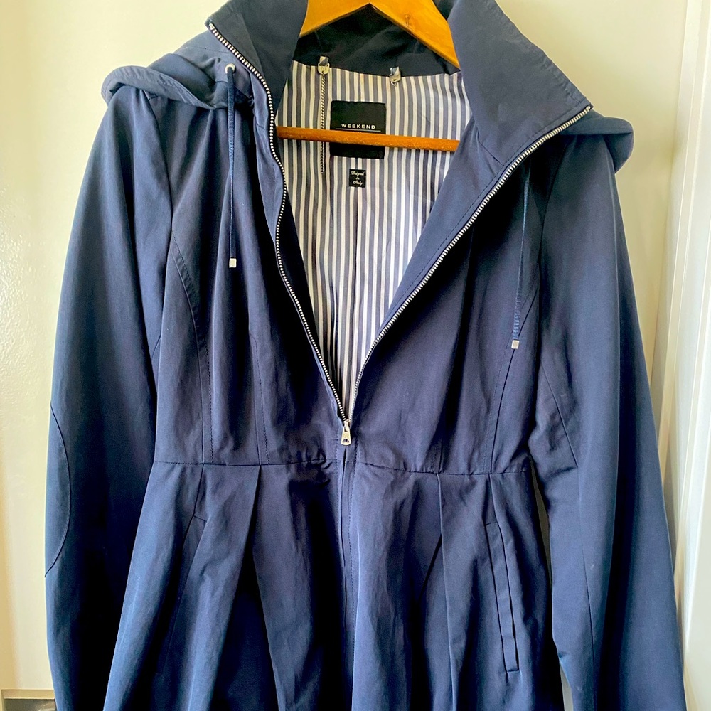 Max Mara weekend trench coat in navy